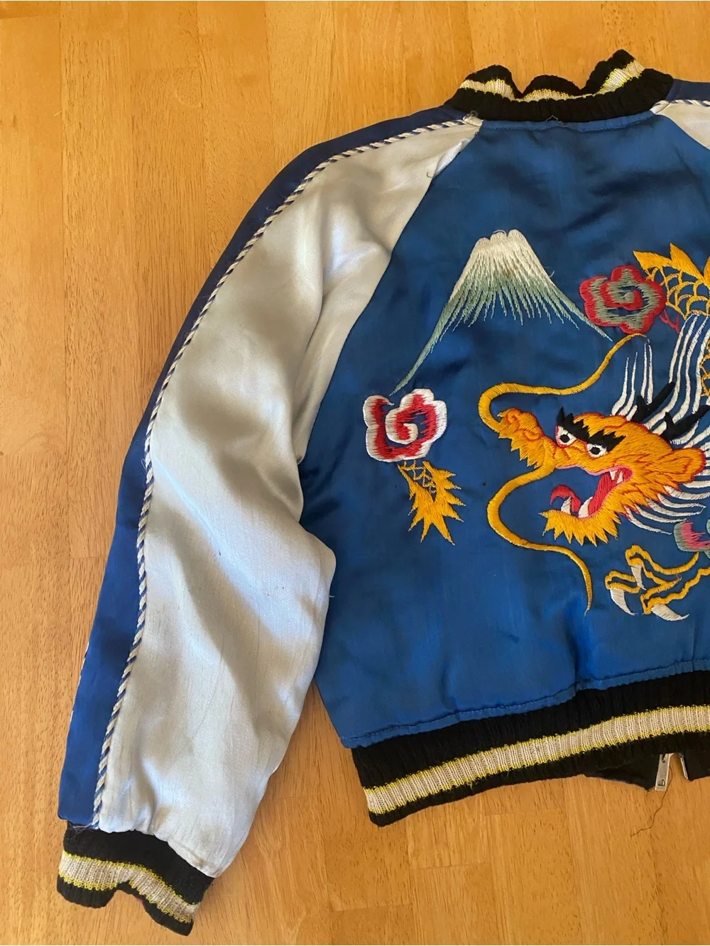 1950s Japanese Reversible Sukajan Tiger Souvenir Jacket Coat Bomber Vintage Tour